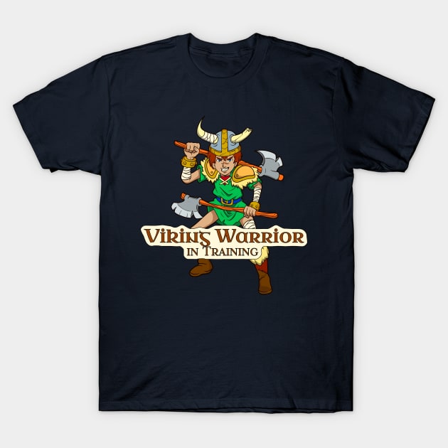 Viking warrior boy - Viking warrior in training T-Shirt by Modern Medieval Design